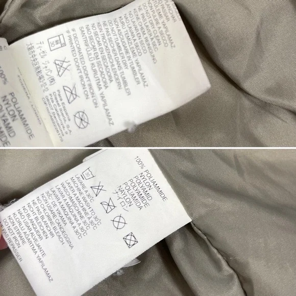 Diesel Woman’s Puffer Jacket Black High Low Hooded Insulated Winter Coat M - Picture 14 of 16